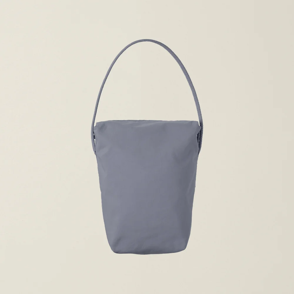 GARMENT DYED SHOULDER BAG SLATE GREY
