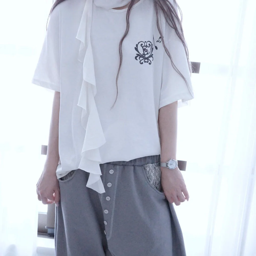 Club E Scarf Tee (White)
