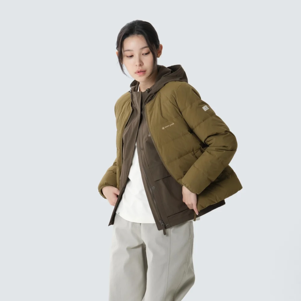 Land 女裝 輕量 Down 外套 Yellow Khaki (S26WWGDJ61)