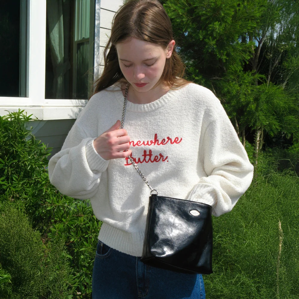 Fle Chain Toast Bag - Black