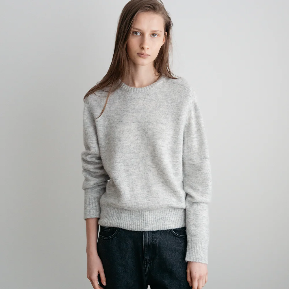 Blush Alpaca Pullover Knit_2 Colors