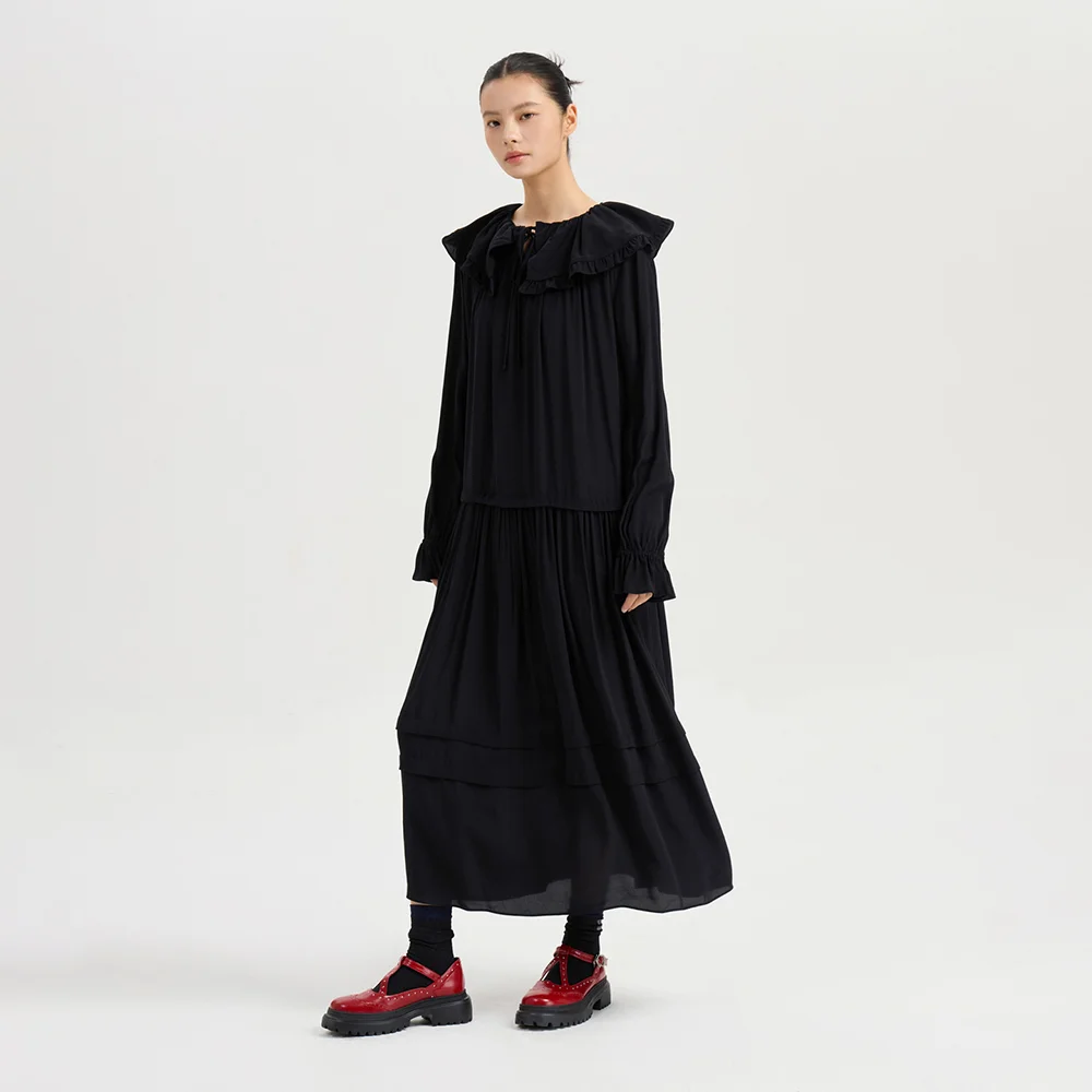 Sailor Collar Dress (black) LFDAA25120BKX