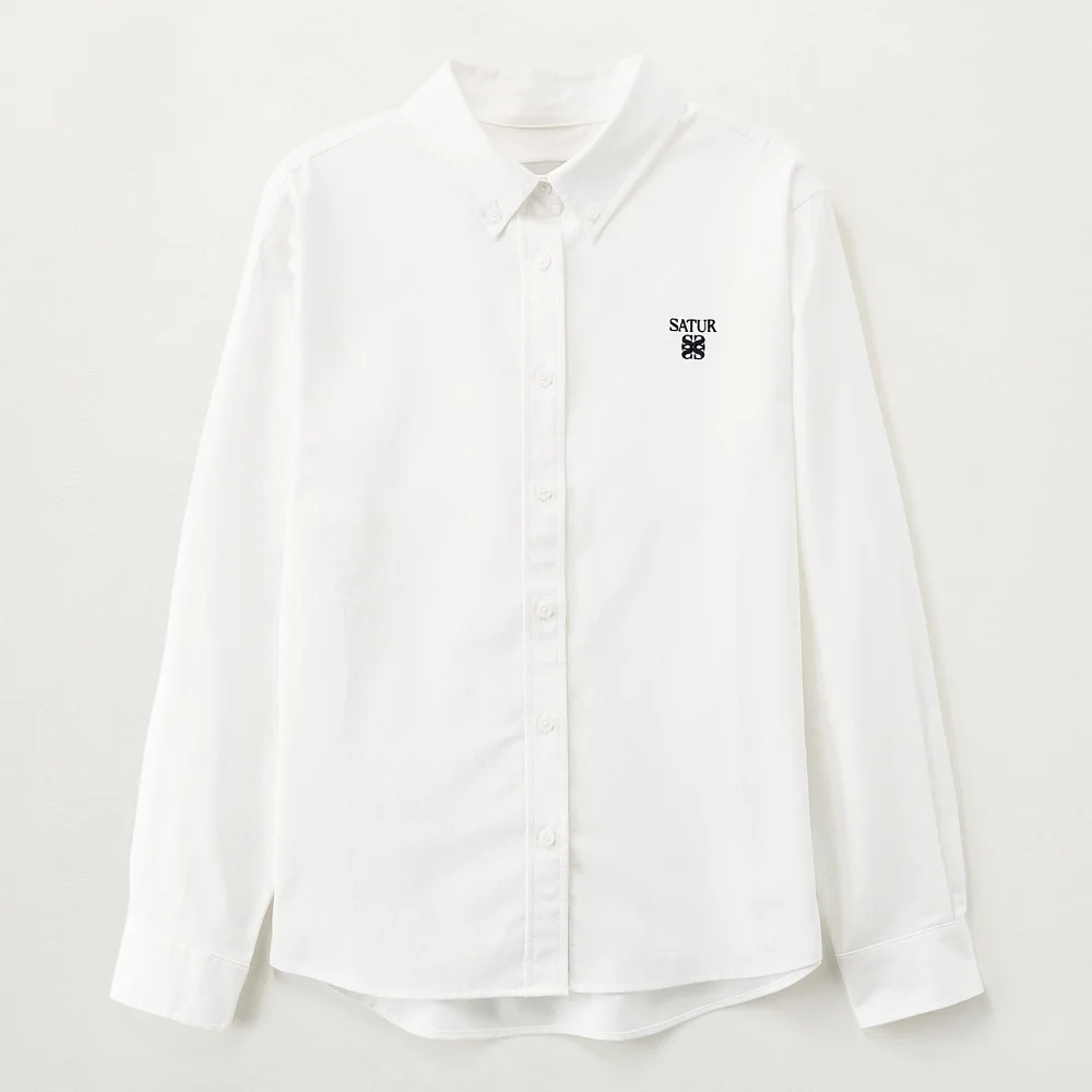 (W) Lauren 牛津布 襯衫 白色