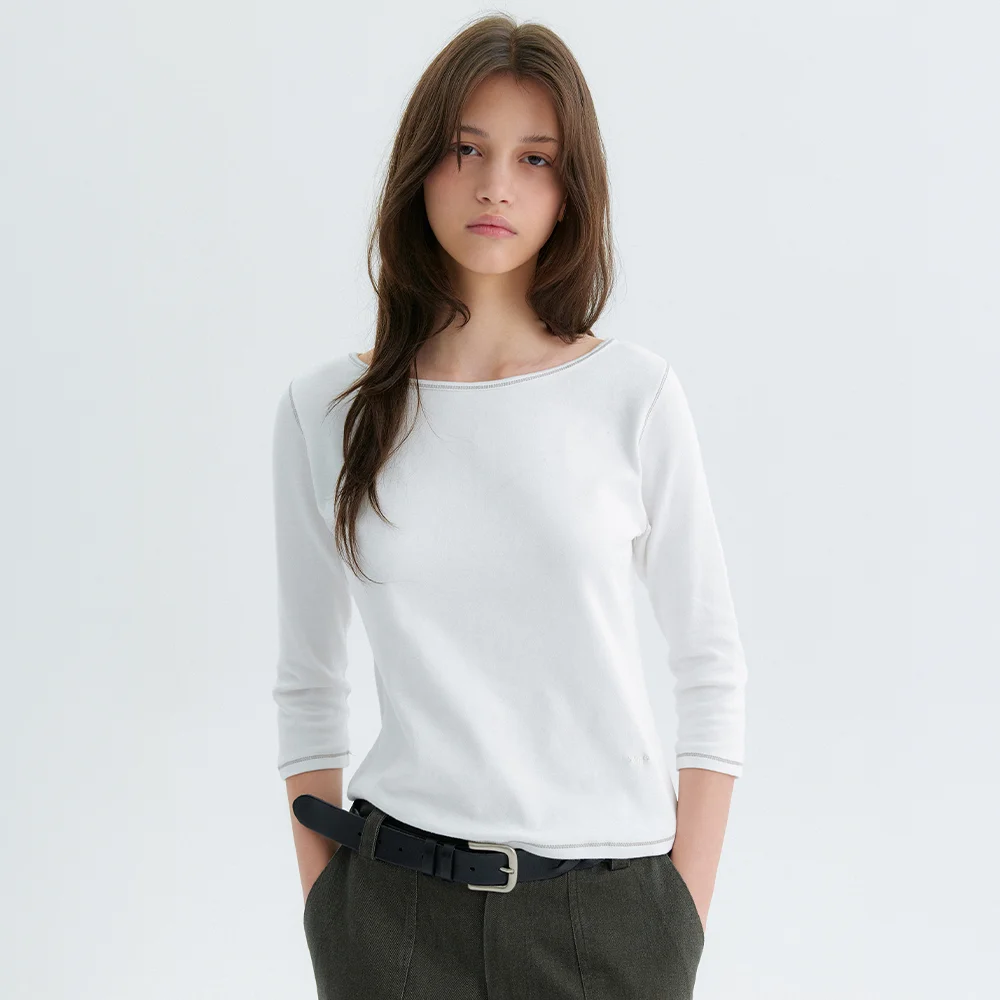 Reeve Boat Top - Ivory