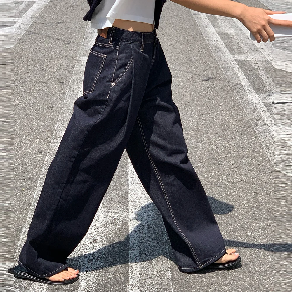 Nonfade pintuck denim (raw denim)