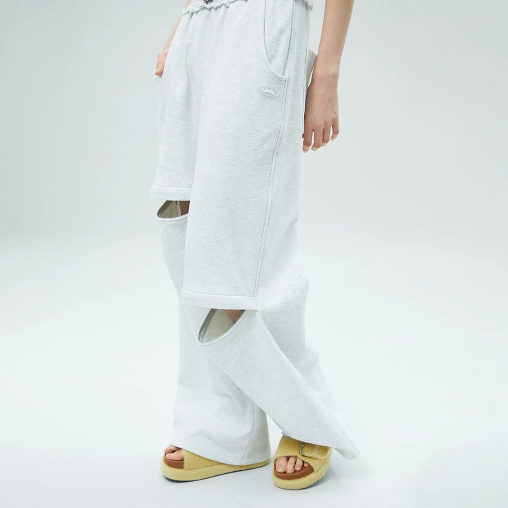 ZIPPERED SWEAT PANTS 衛衣 褲子 MELANGE GREY BR2CP001