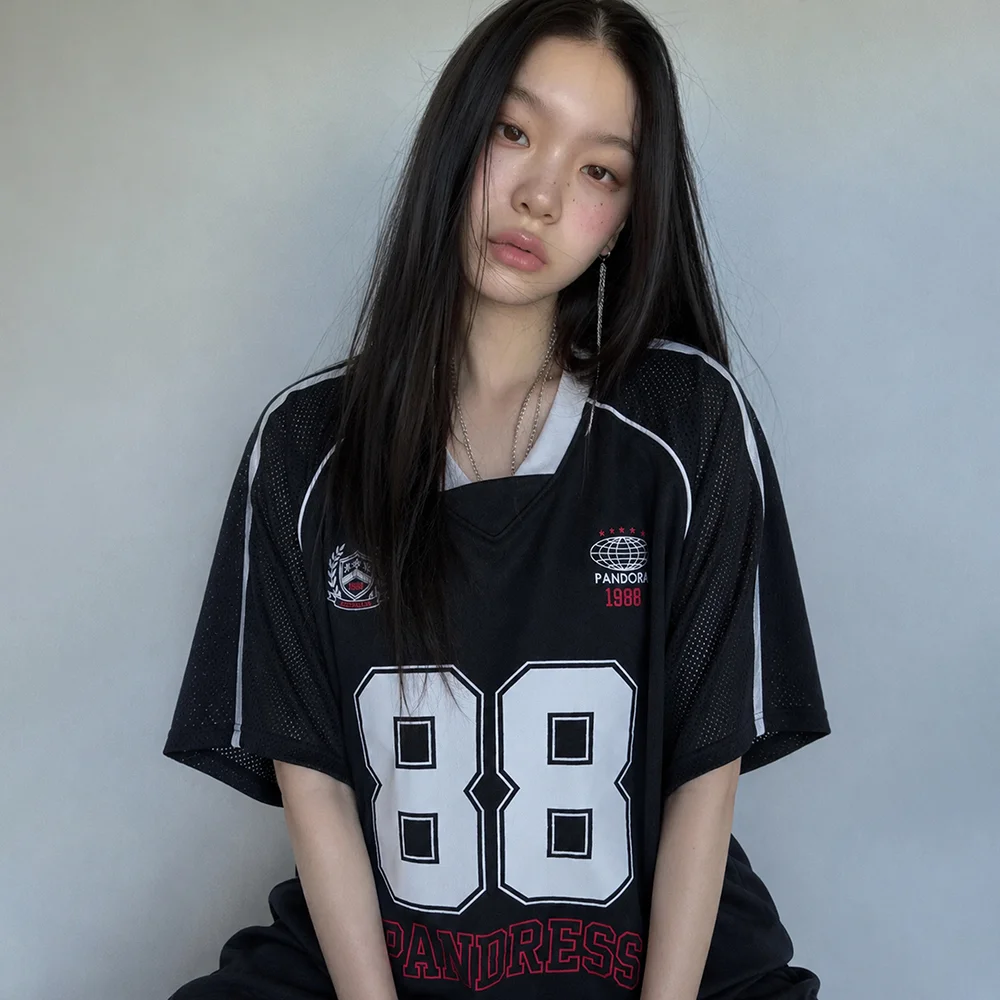 88 網布 足球 針織 T恤_3Colors