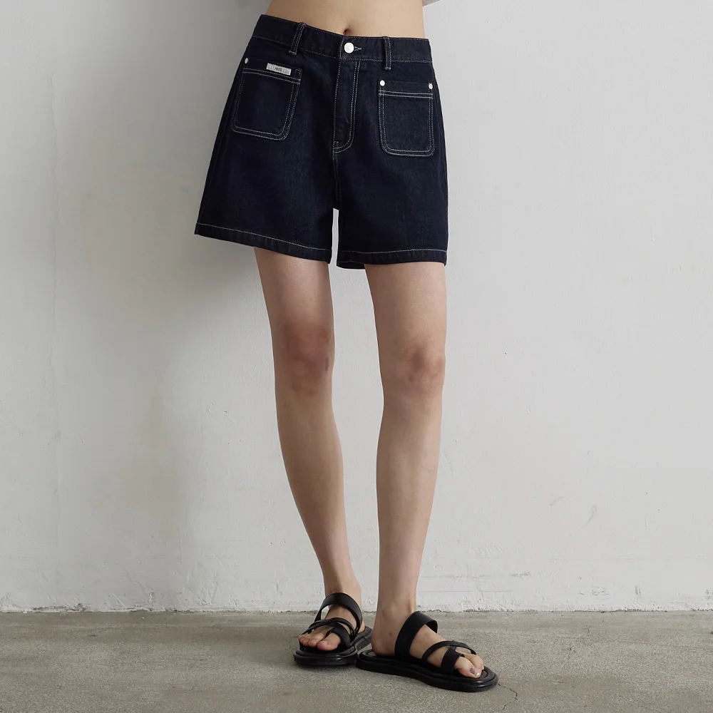 Selby 口袋 牛仔 短褲_3COLORS