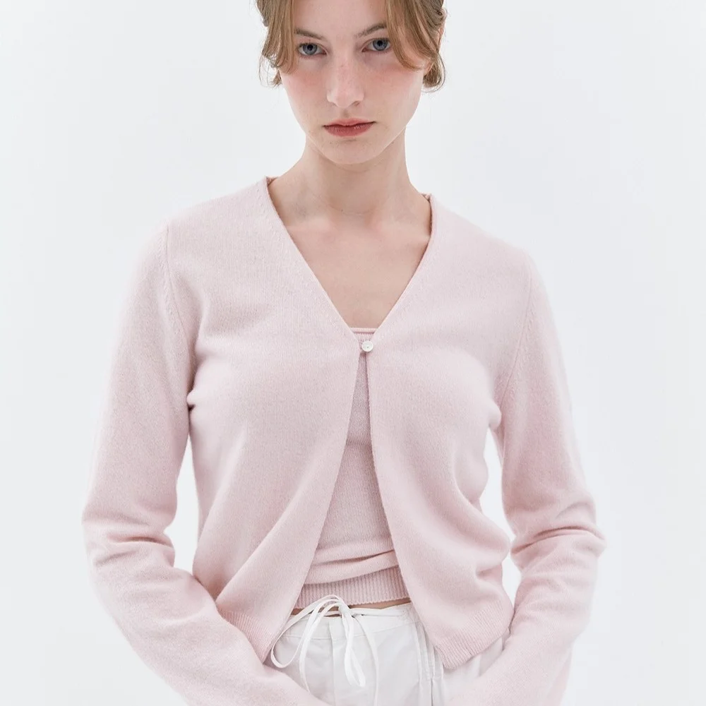 Phoebe Bolero cardigan (Baby Pink)