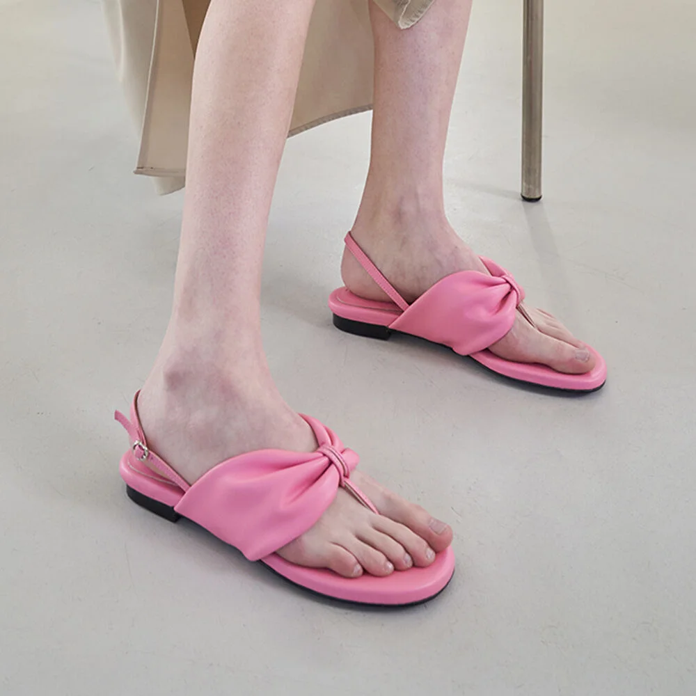 Emily Sandals Leather Pink