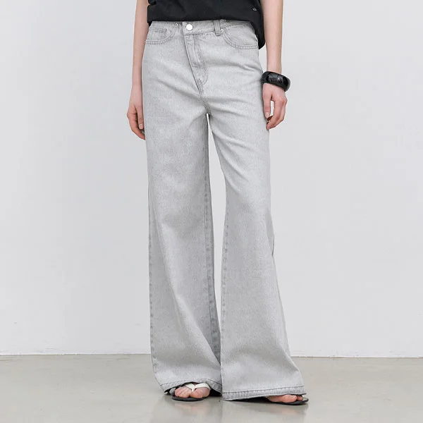 TWO BUTTON SUMMER UNBAL DENIM PANTS (PT-5768)