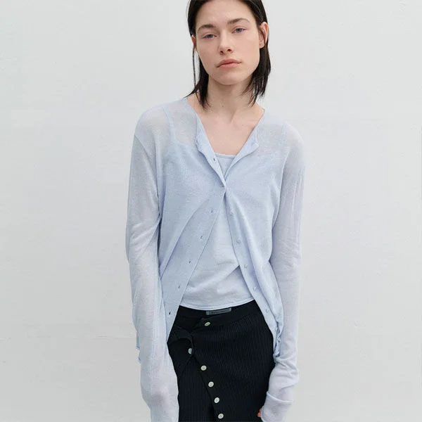 AN CLEAN ROUND NECK CARDIGAN&TOP KNIT SETS (CD-2258)