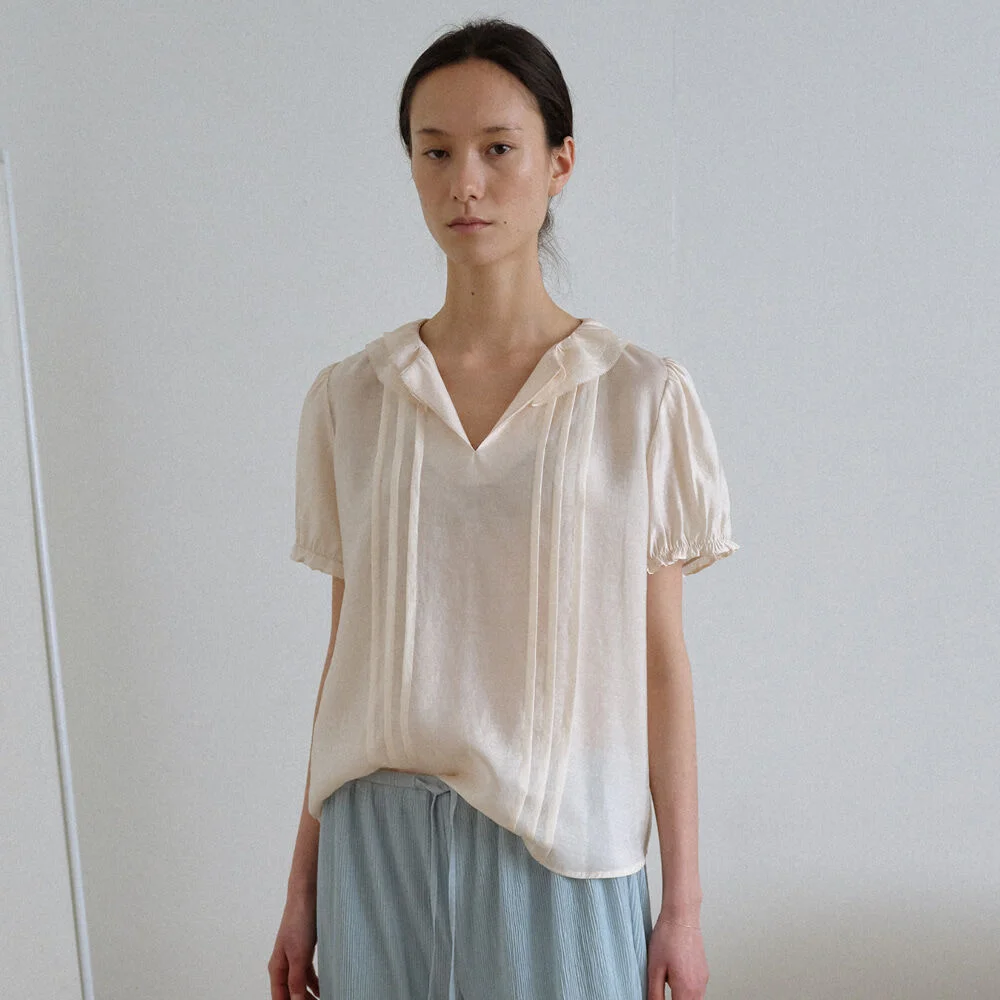 Loue Chiffon Blouse (Peach)