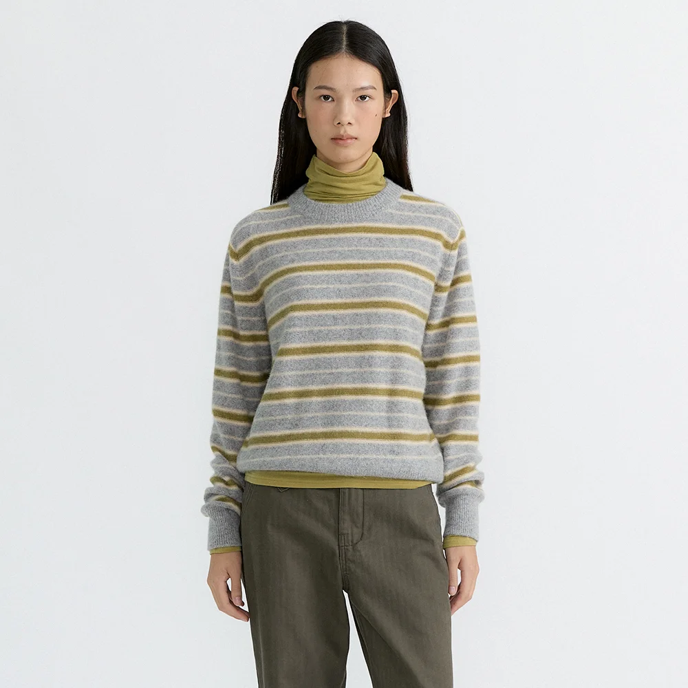 Raccoon Multi Stripe Knit (Grey Stripe)