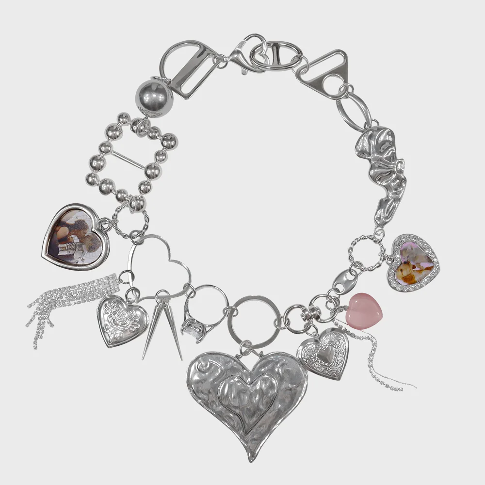 Heart mix necklace