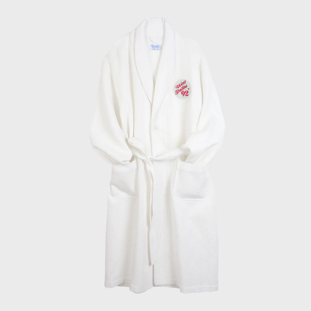 WAFFLE ROBE -WHITE