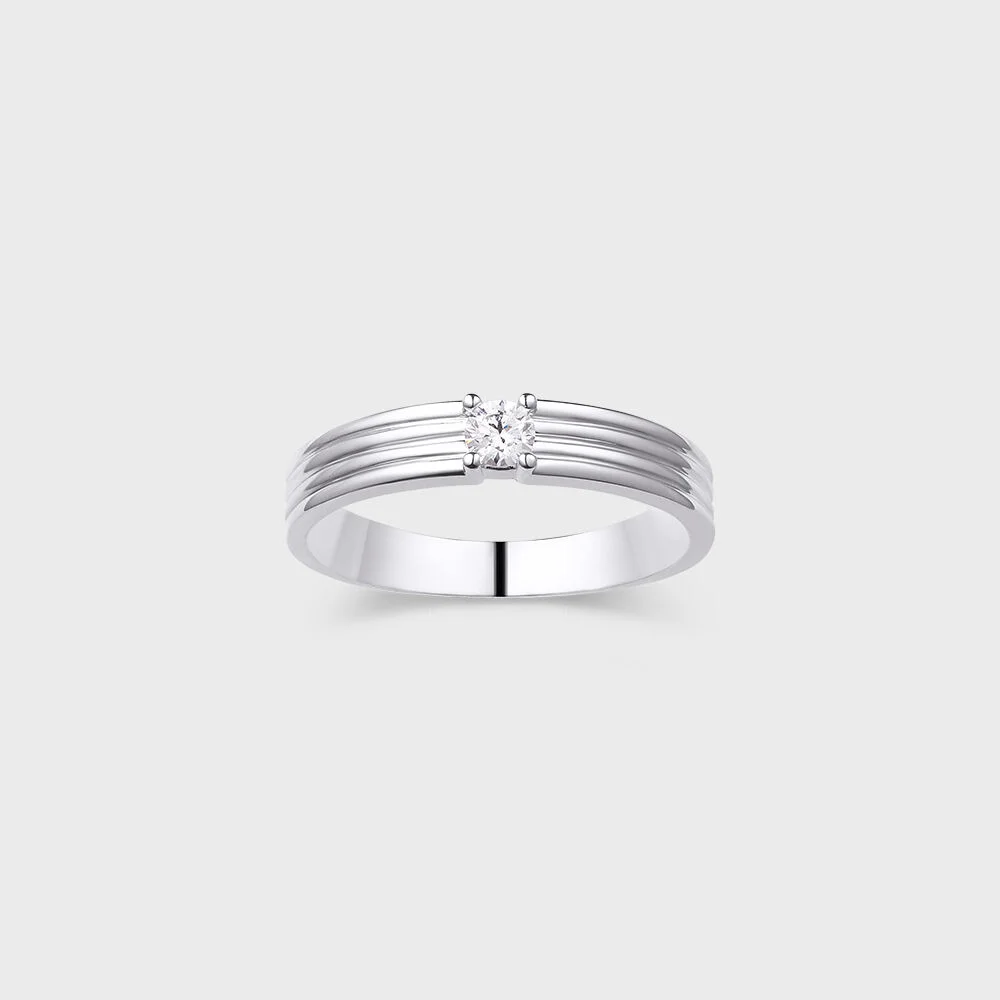 Bella 14K RAB Geuroun 鑽石 情侶戒指(女裝) SA25B23F
