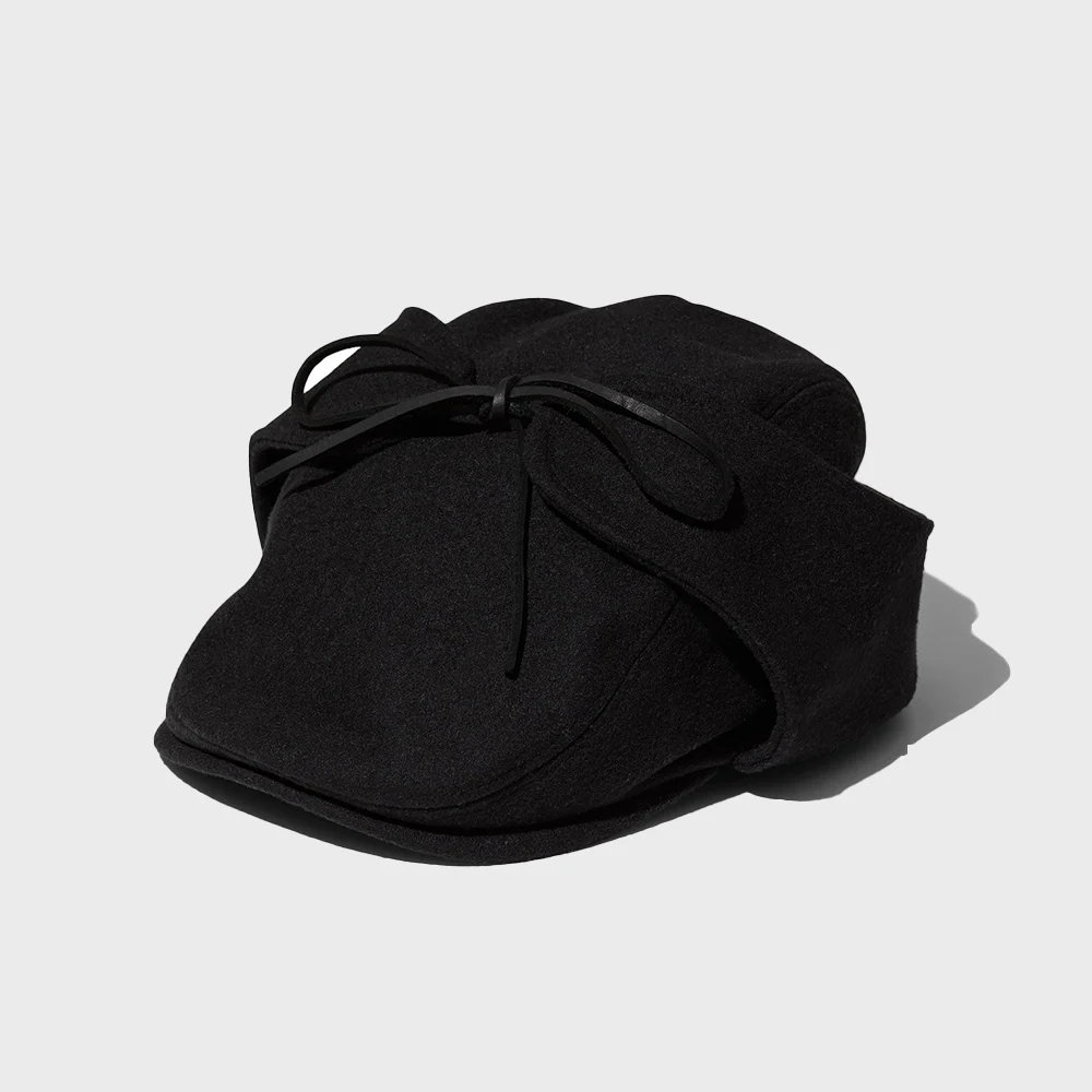 Woolmelton Earflap Hunting Cap Black