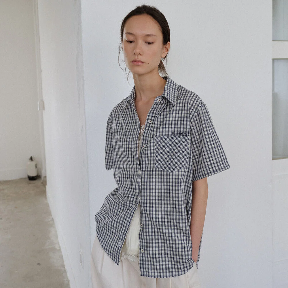Piccolo Check Shirt (Navy)