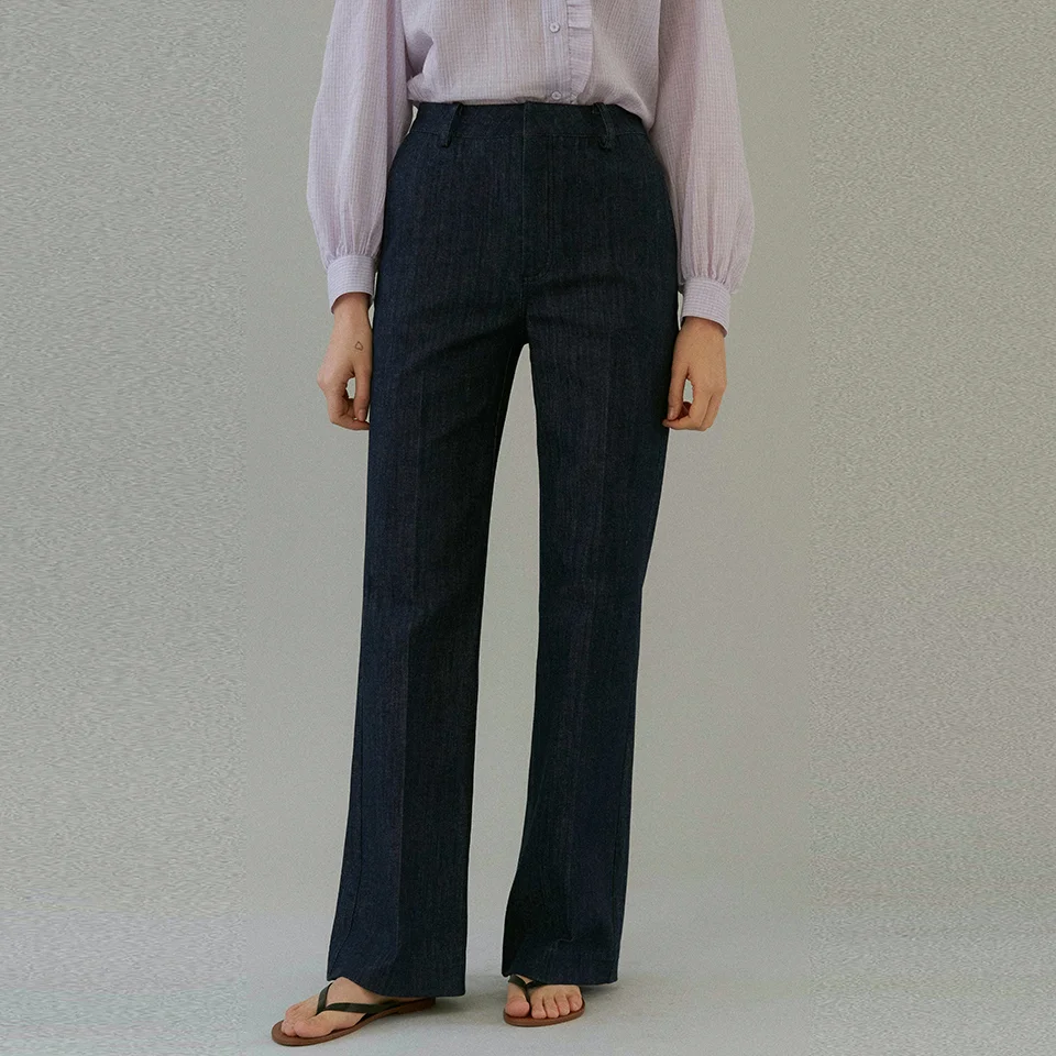 classic denim pants (deep blue)