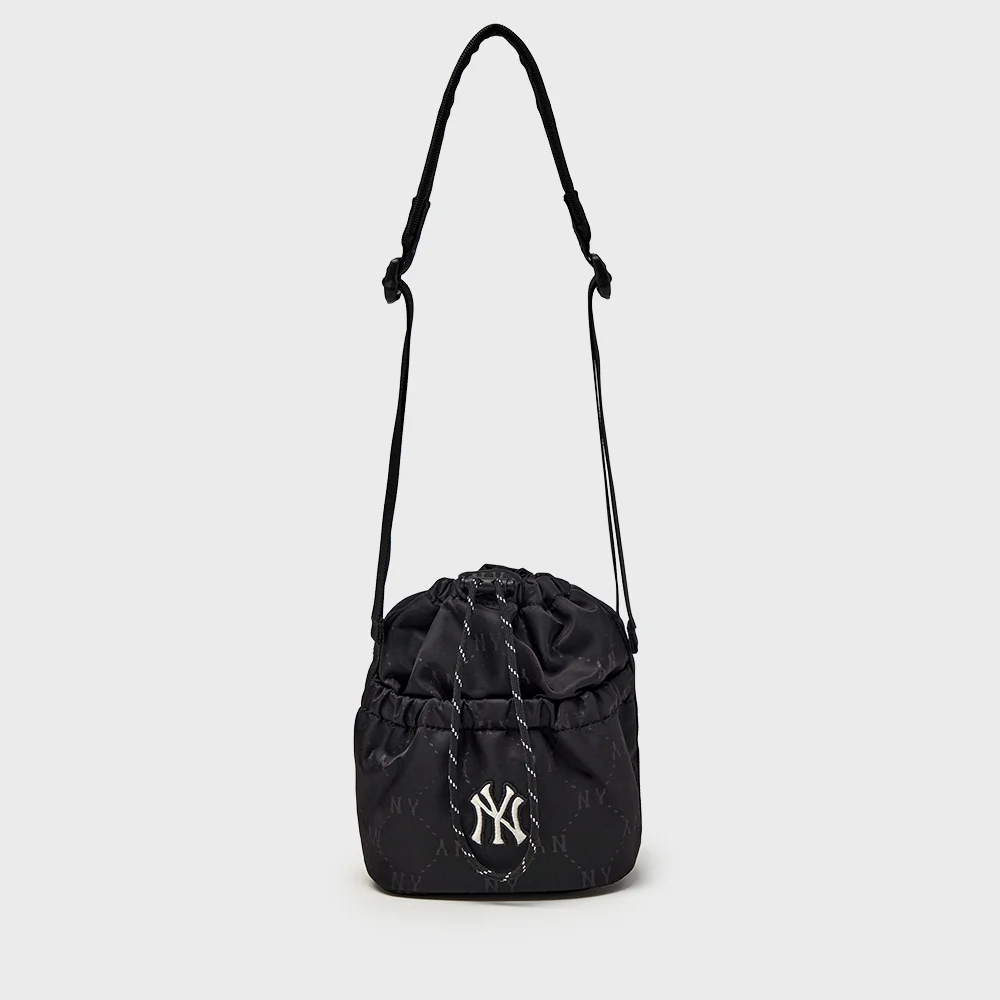 菱形 Monogram 運動風 迷你 斜揹袋 NY (Black)