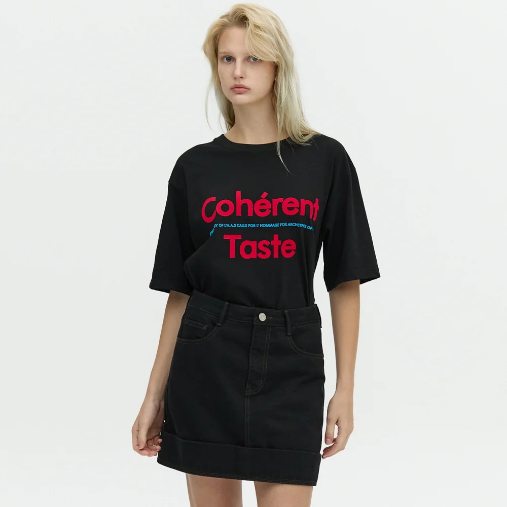Coherent Taste SLOGAN T-SHIRT_BLACK