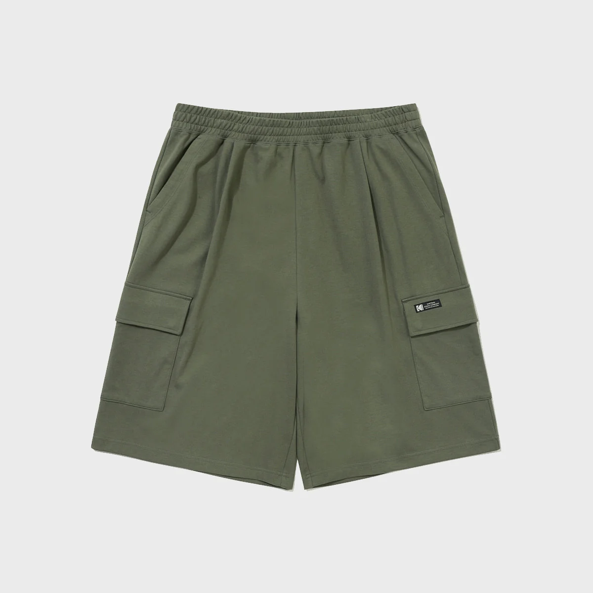 清爽 Askin 6分 百慕達 褲子 KHAKI