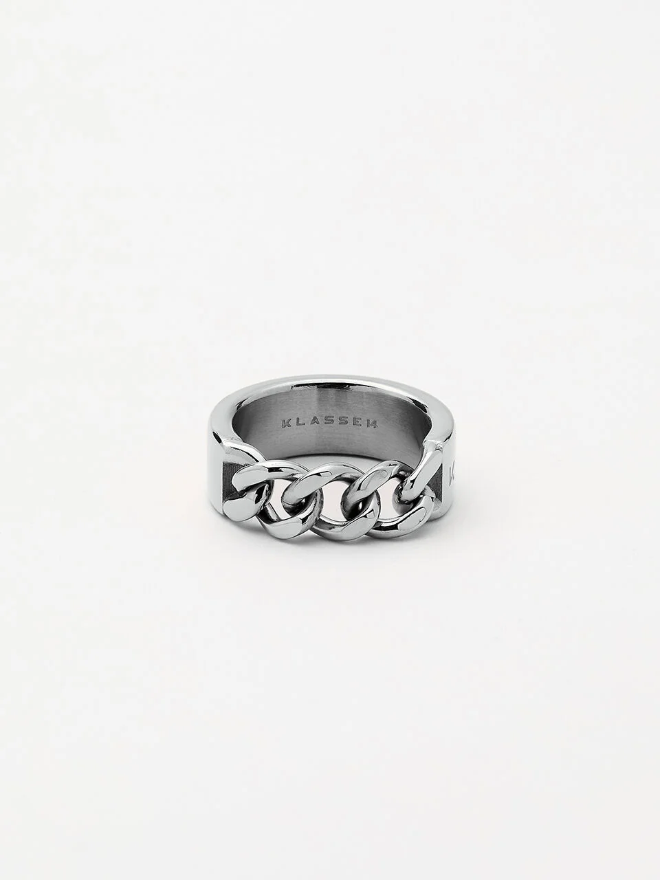 DUALITY CHAINED RING SILVER