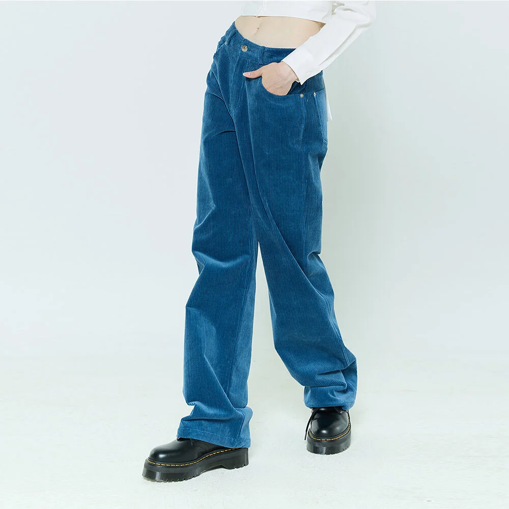 L6 CORDUROY STRAIGHT PANTS(BLUE)