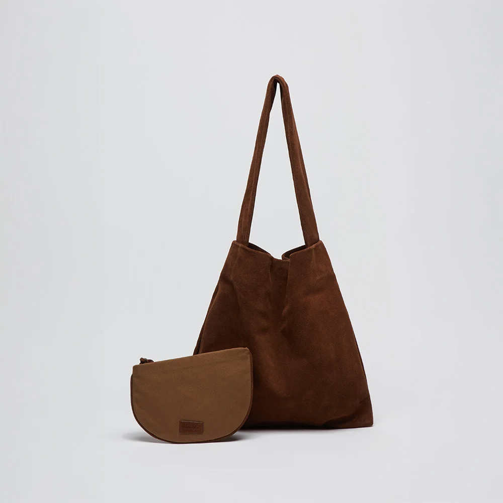 Small took bag(Suede brown)