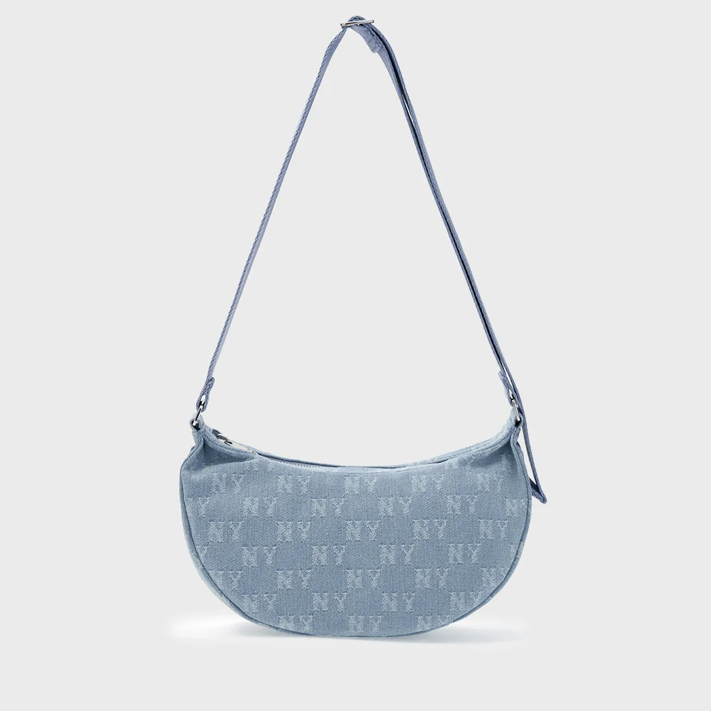 經典 Monogram 牛仔 復古 Hobo Bag NY (L.Blue)