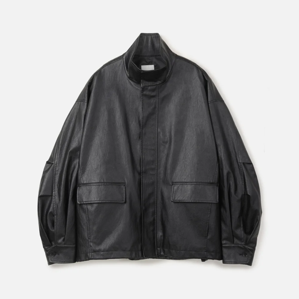 LEATHER FIELD JACKET BLACK (247)
