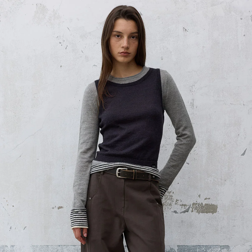 Mohair Blended Layered Knit VK6AP975_2color