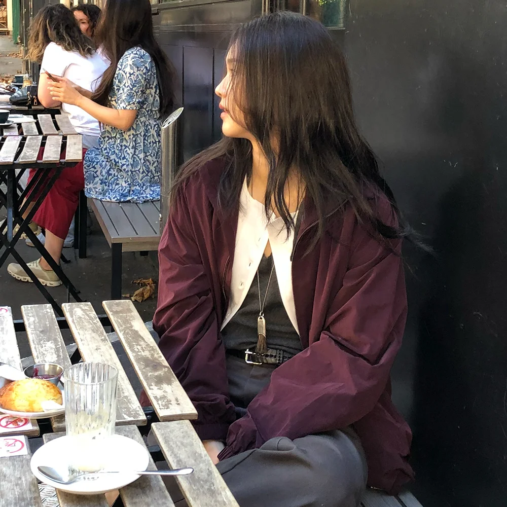 AUTUMN DRIVE WINDBREAKER (WINE)