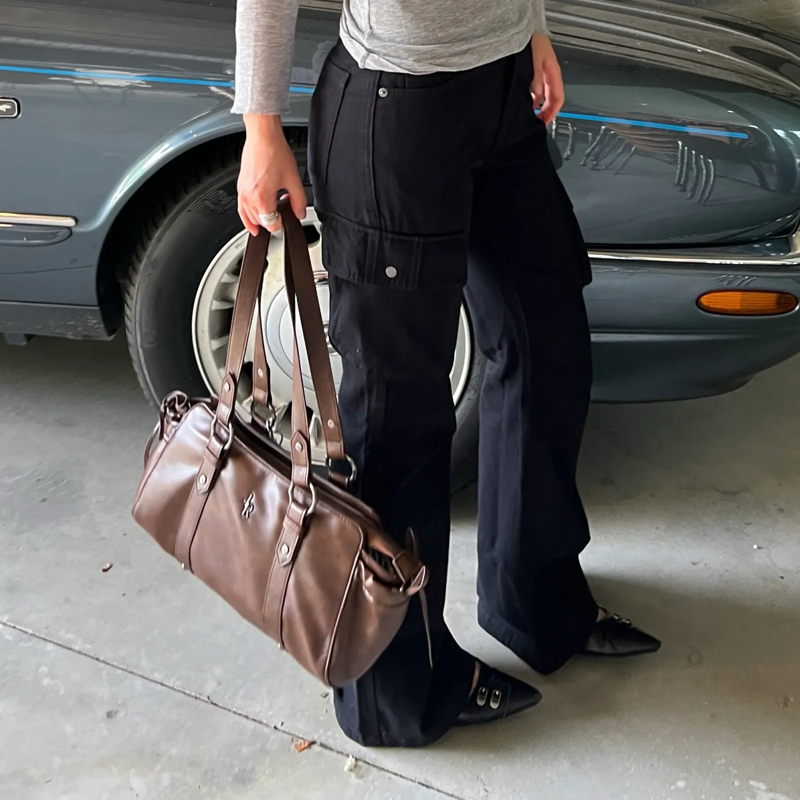 Duffle 皮革 單肩袋