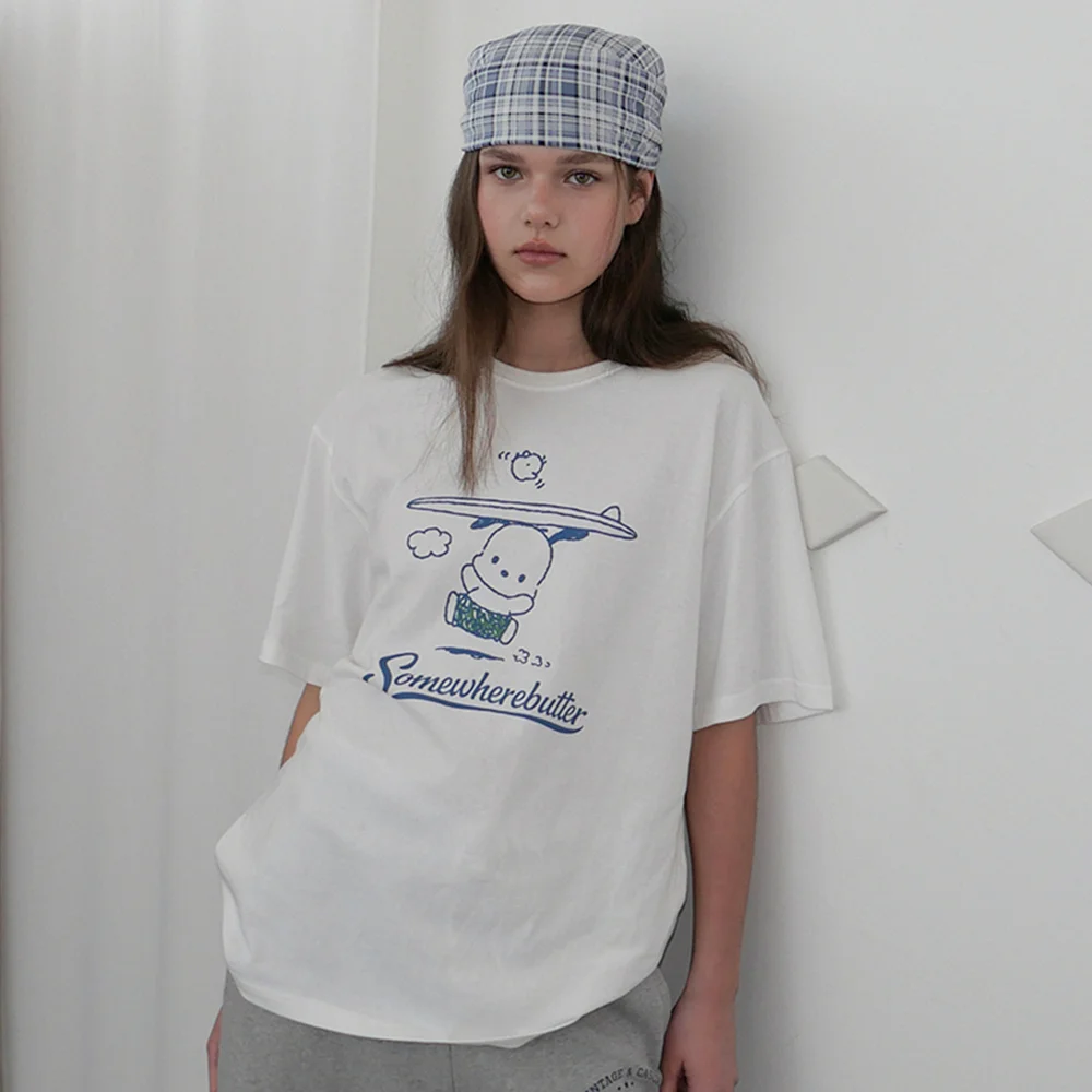 Summer Pochacco Over-Fit Top - Ivory