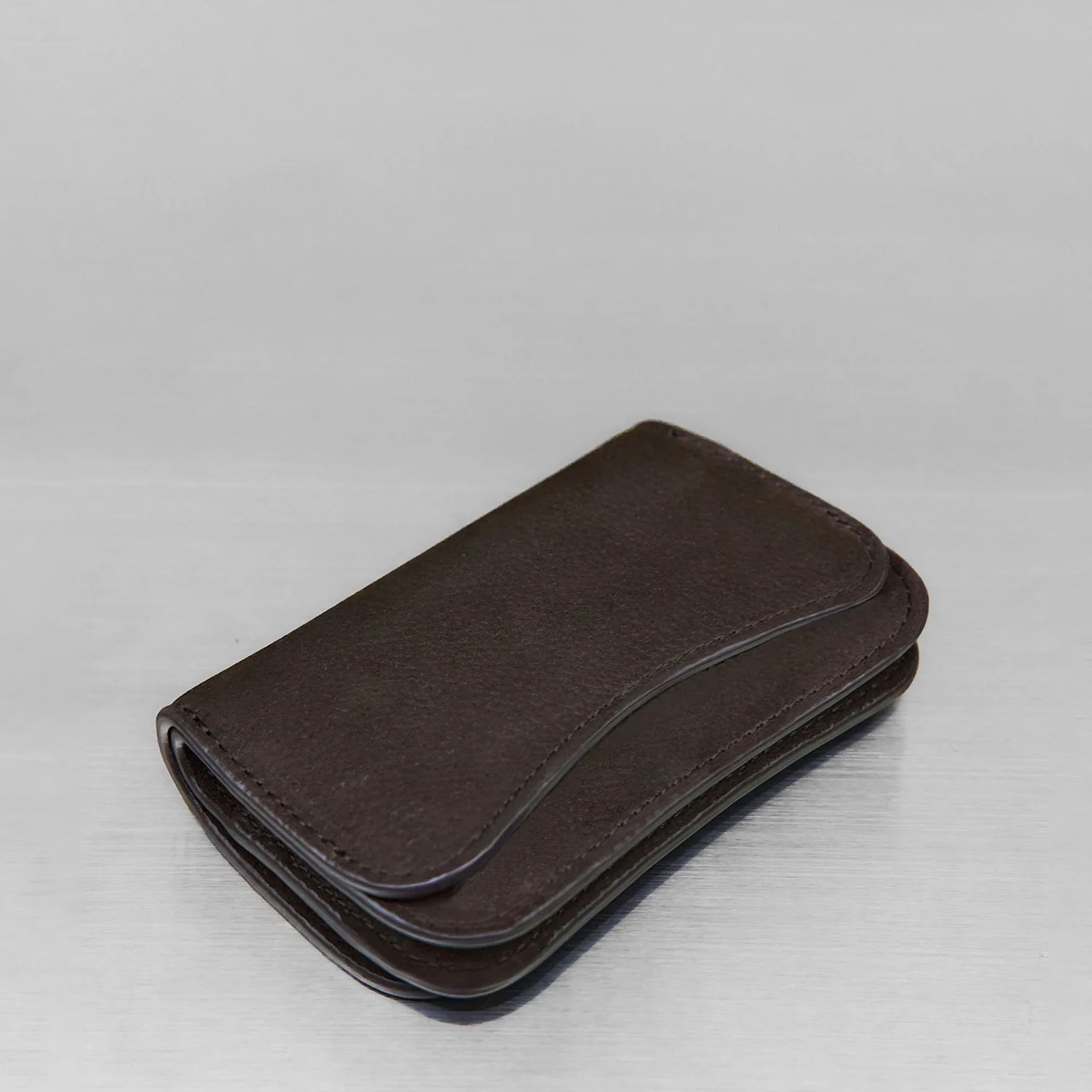Layered Card Holder - Brown