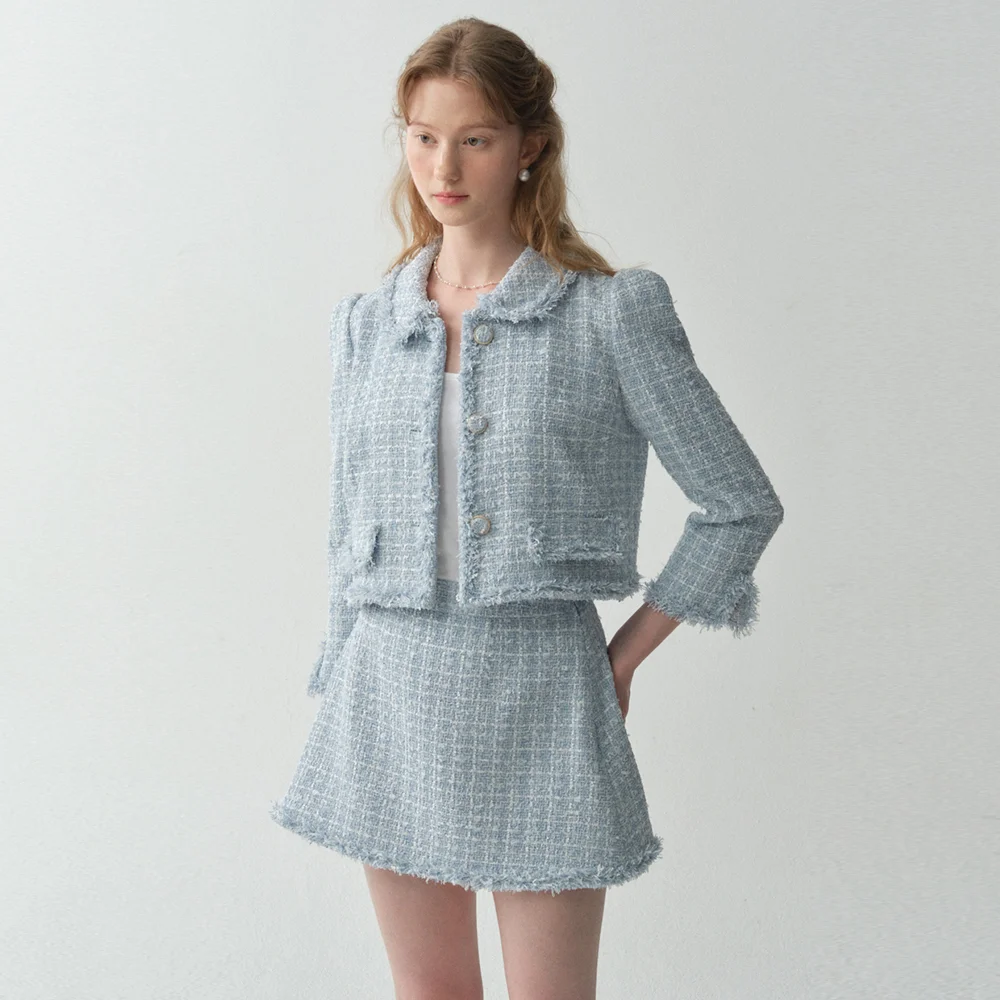 Alice Tweed Mini Skirt_4color