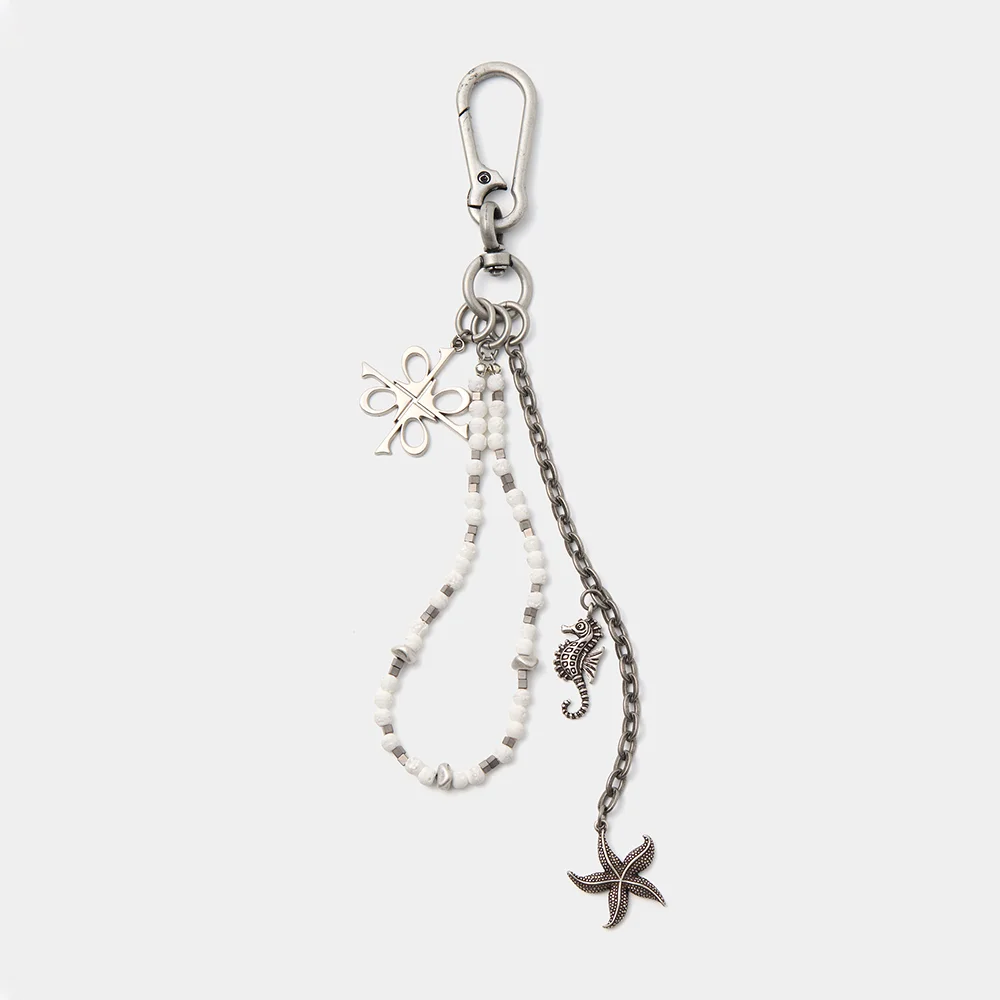 Marine Beaded Keyring