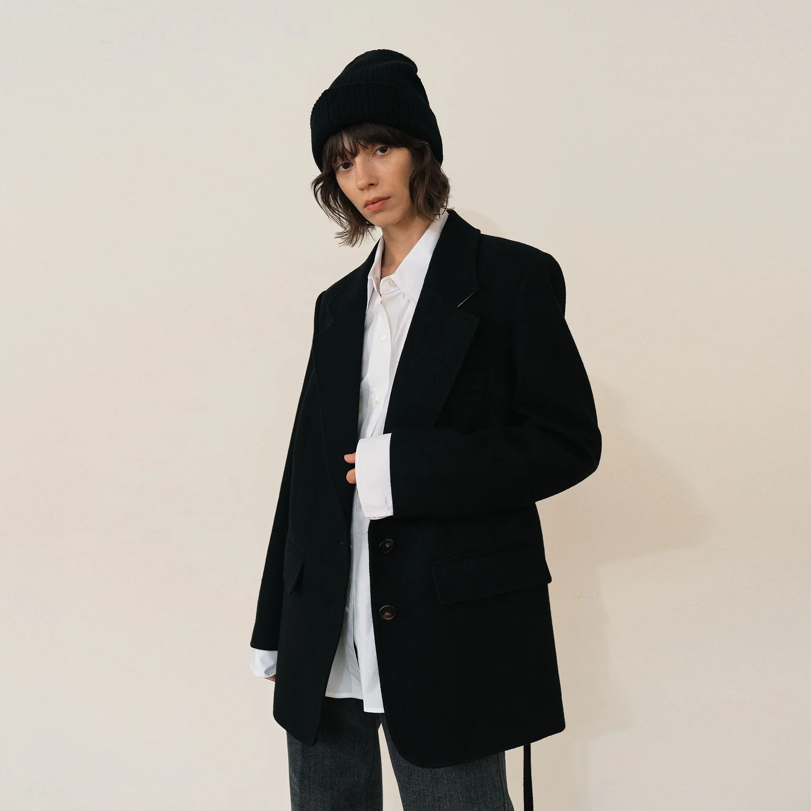 unit | Jacket Collar Back Nocturnal Black
