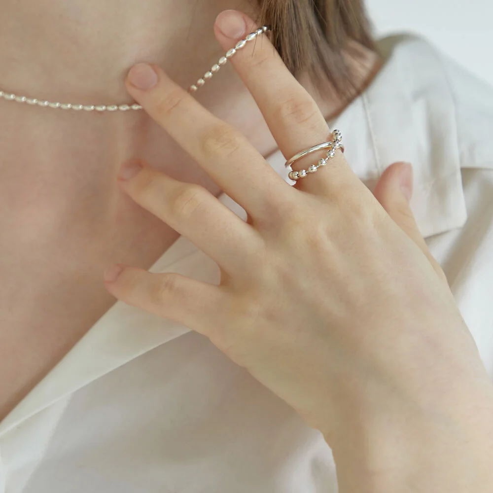 Layered Ball Ring
