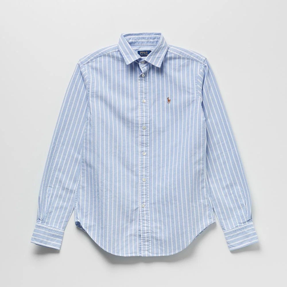 女裝 經典版型 牛津布 襯衫 (WHITE/BLUE)