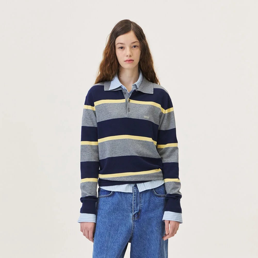 GWEN COLLAR KNIT (GRAY)