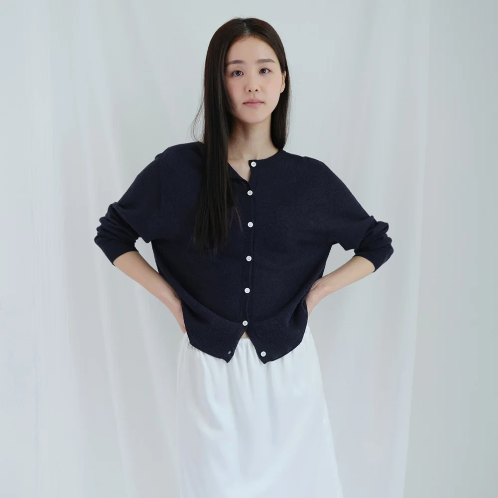 Ponds Cardigan (Flax ver.)_Navy