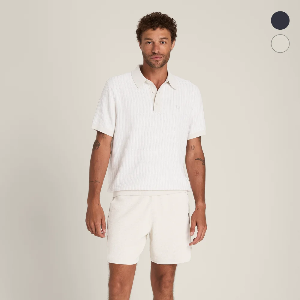 LAFAYETTE 人字紋 Polo 毛衣 (2color)