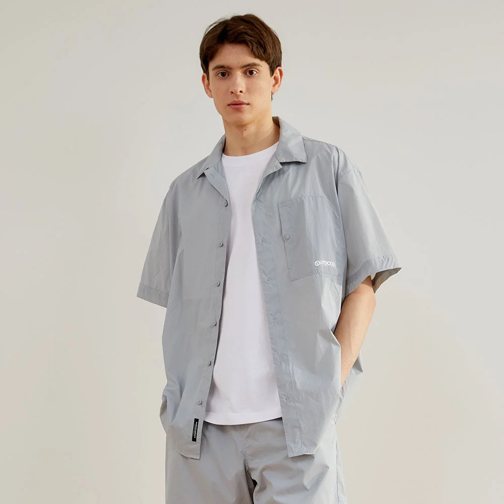 涼感 尼龍 襯衫 COOL NYLON S/S SHIRT / WO136RCSHZ02GY