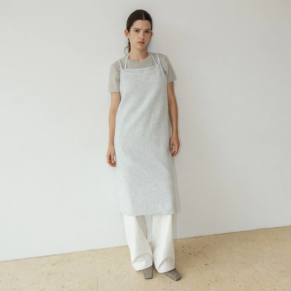 Layered Knit Slip Dress SK5WO493_2color
