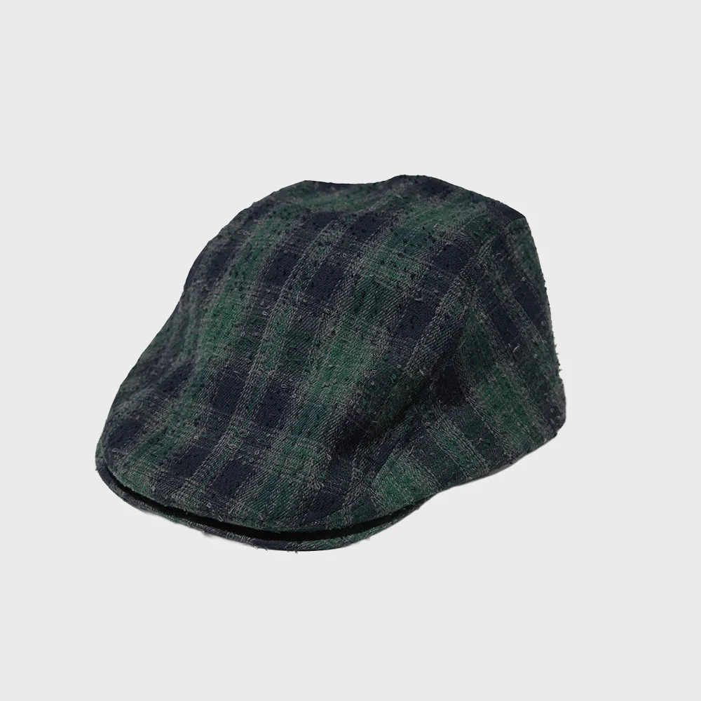 Check Hunting Cap Green