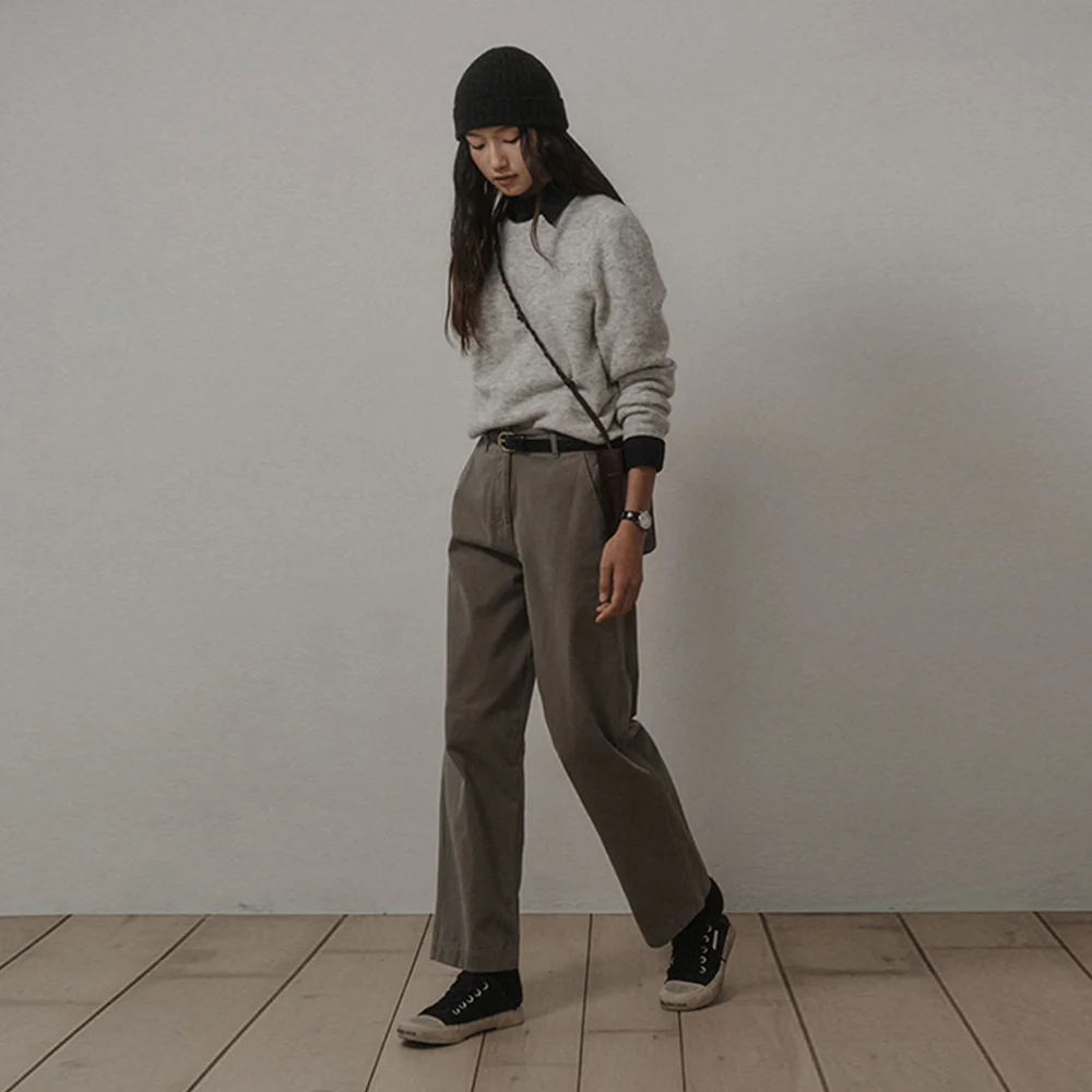 PEACH CHINO PANTS_KHAKI
