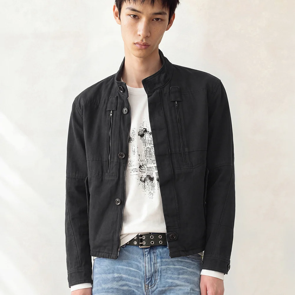 Bluesf vintage fade high-neck jacket_CH